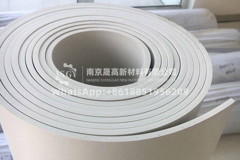 White nitrile rubber plate